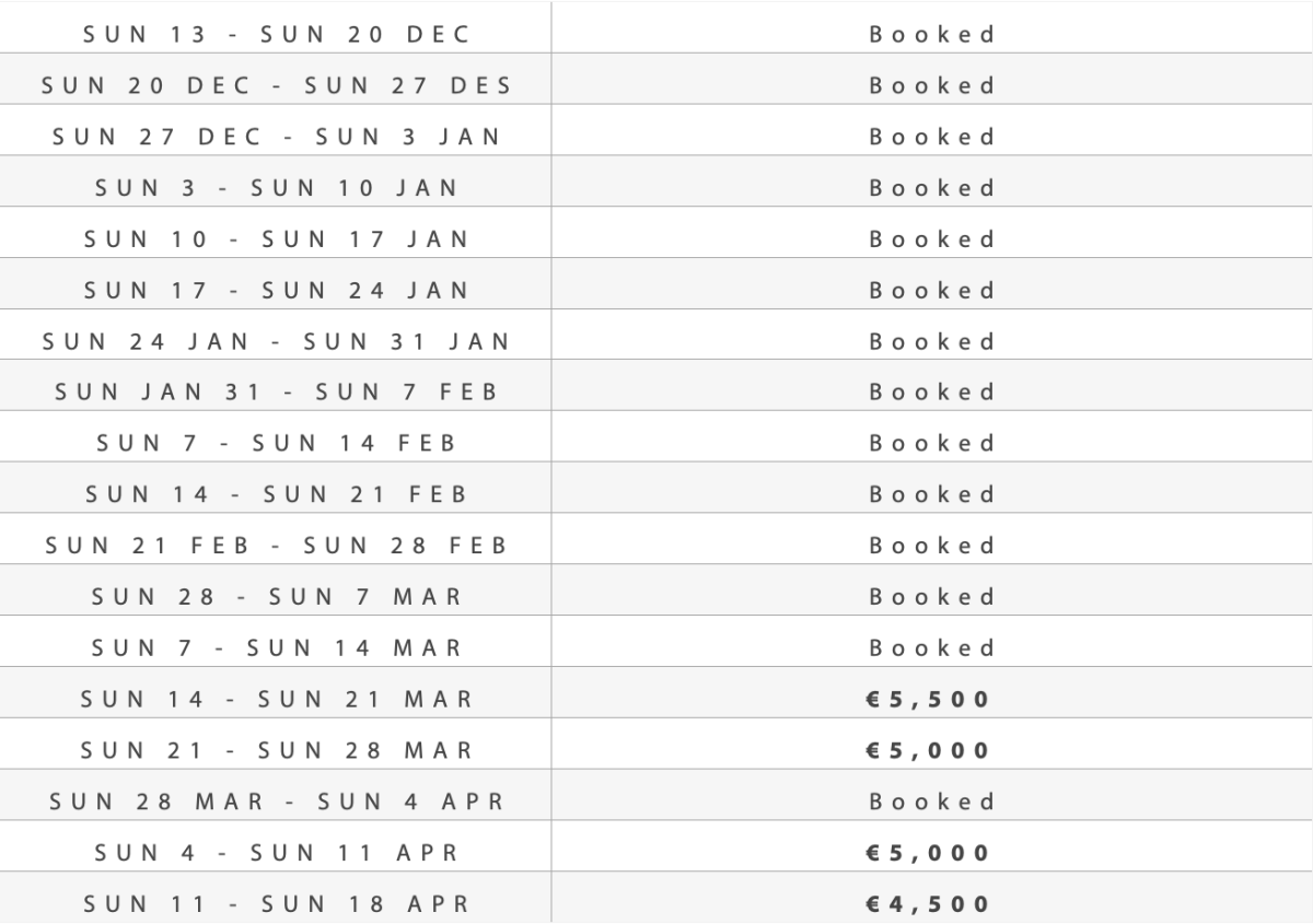 GRANGE WINTER 26:27 WINTER PRICING