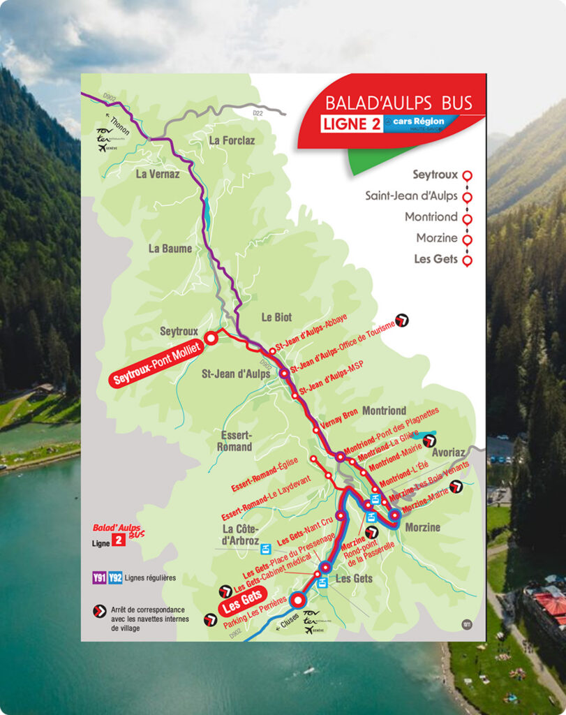 bus timetable morzine
