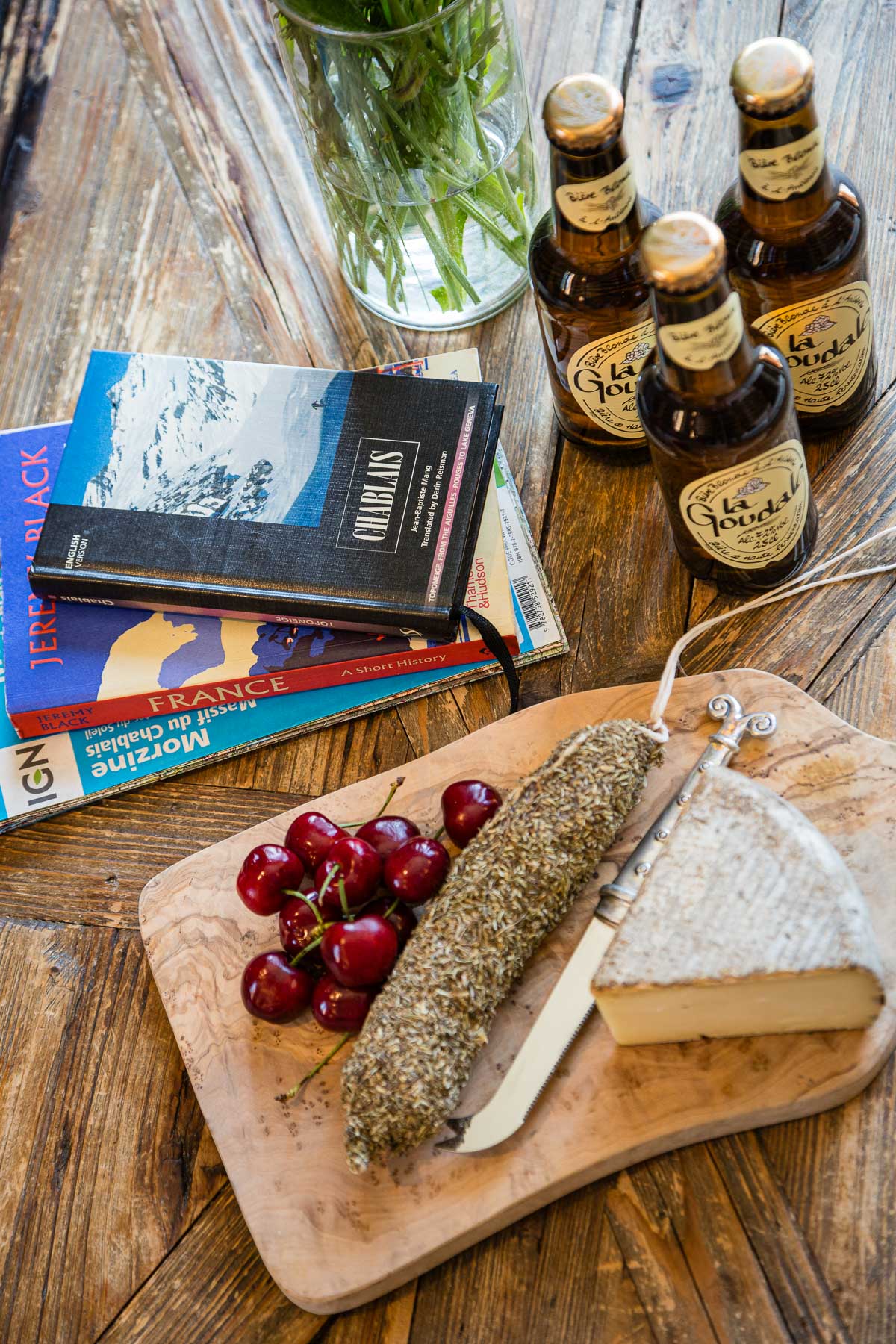 Afternoon snack prepared at Chalet La Grange